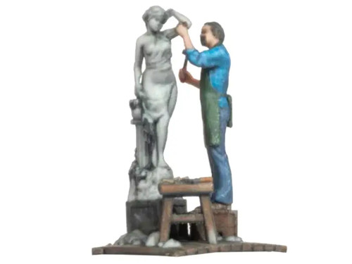 Noch personnage sculpteur - 3d, :